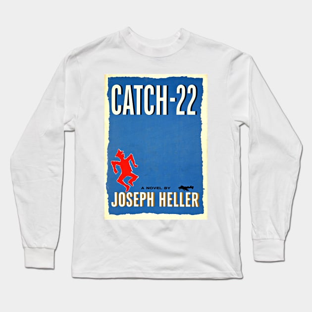 Catch 22 by Joseph Heller Book Cover Long Sleeve T-Shirt by booksnbobs